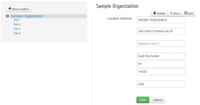 Making Changes to a Location